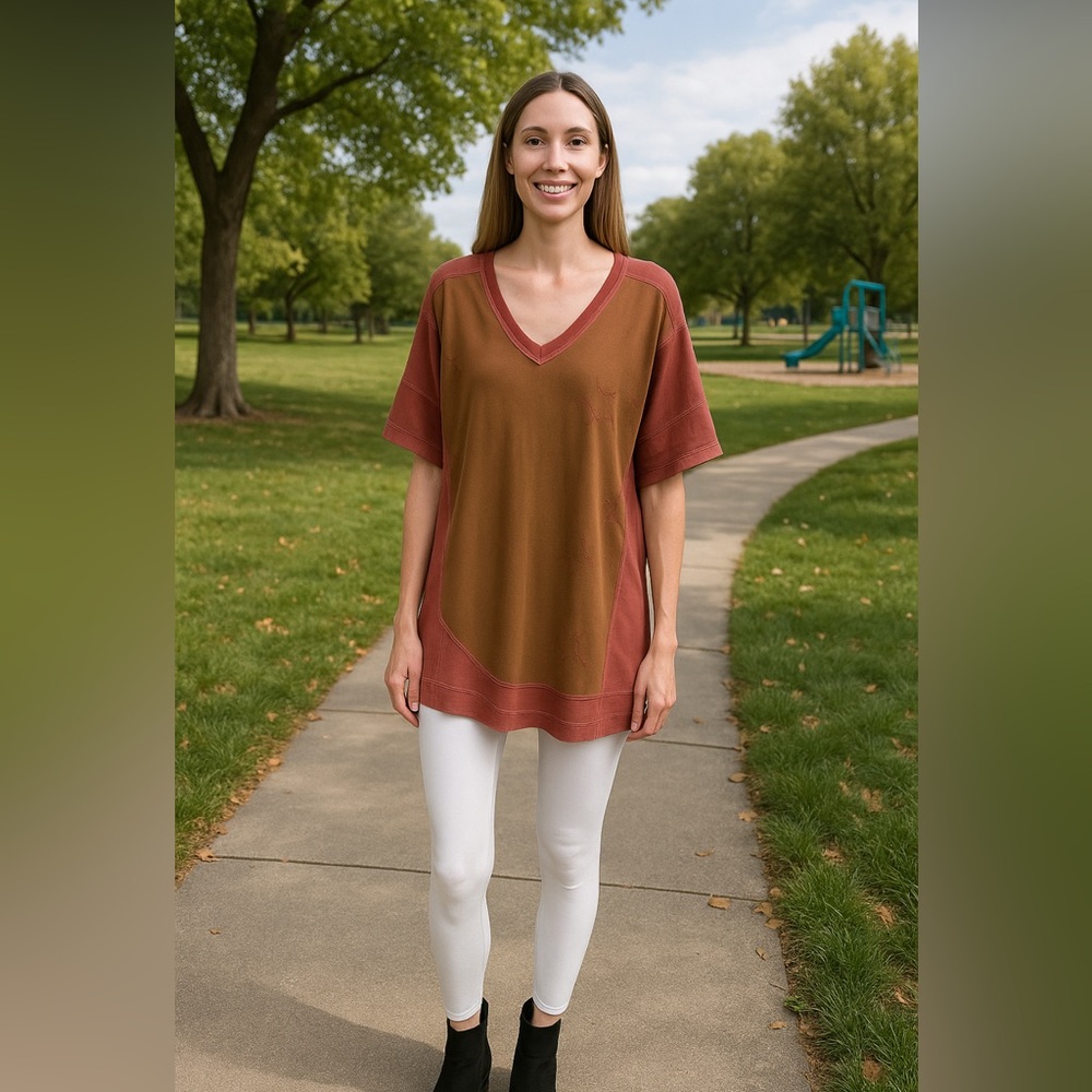 #185 BLUE VELVET TUNIC TOP